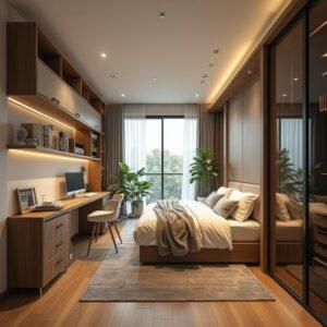 cách kê giường ngủ hợp lý
