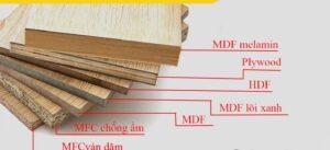 phân biệt gỗ MDF và MFC