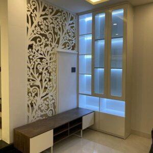tủ dán cạnh PVC