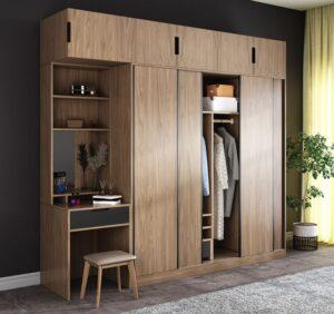 mẫu tủ áo cửa lùa