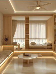 phòng khách nhà ống hẹp