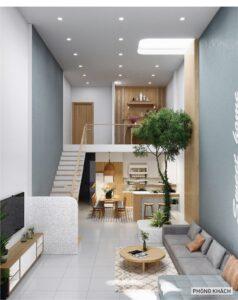 thiết kế nhà ống cho gia đình trẻ