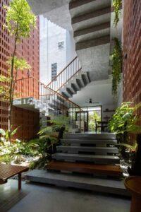thiết kế nội thất nhà ống lệch tầng