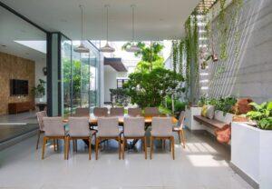 thiết kế phòng khách nhà ống