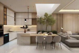 bếp đảo tích hợp