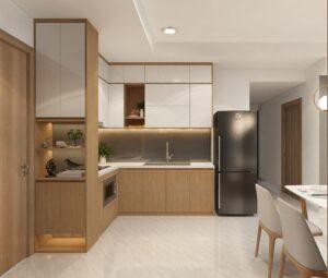 bố trí bếp chữ L